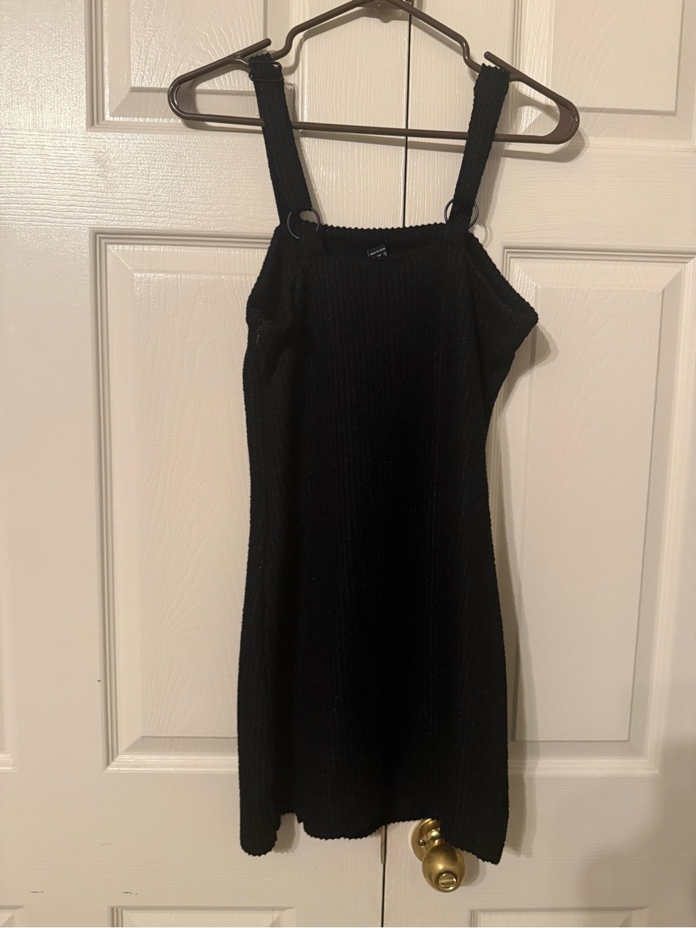 Forever 21 Black Ribbed Square-Neck Mini Dress - Picture 3 of 3